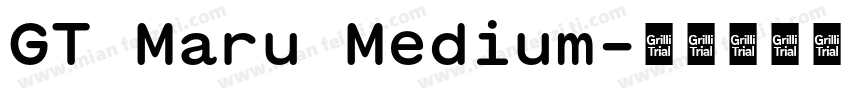GT Maru Medium字体转换